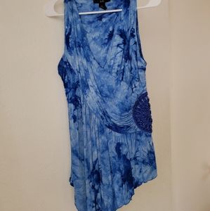 Tie Dye Top with beaded detail